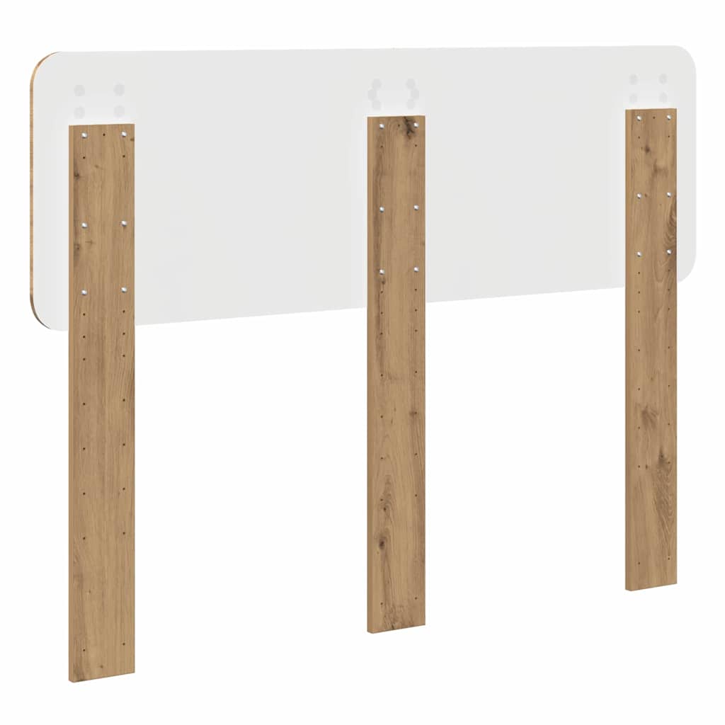 vidaXL Κεφαλάρι με κεφαλάρι Artisan Oak 135 cm Επεξεργασμένο ξύλο