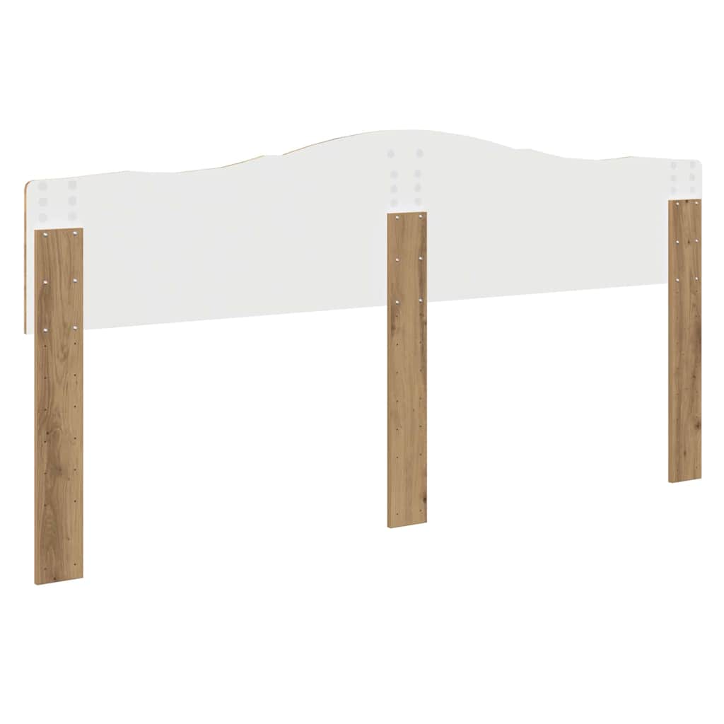 vidaXL Κεφαλάρι με κεφαλάρι Artisan Oak 180 cm Επεξεργασμένο ξύλο