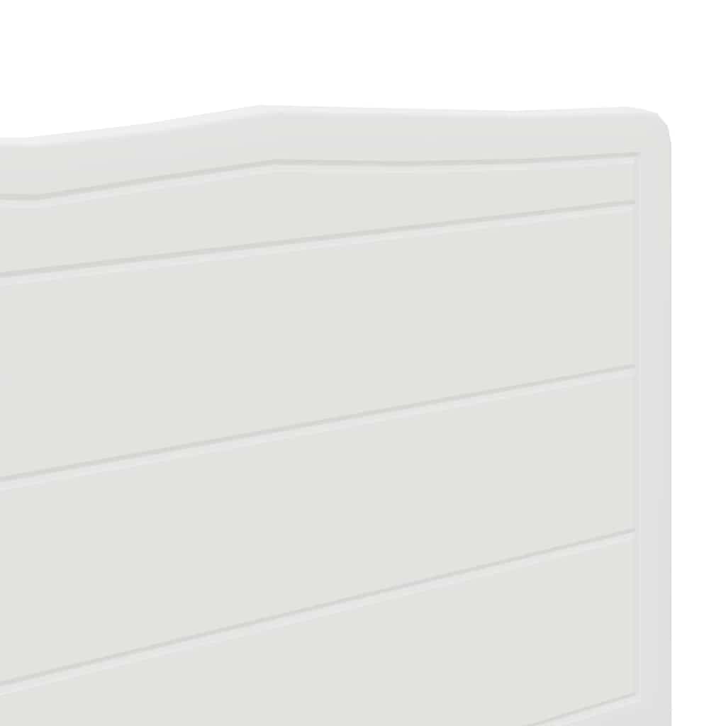 vidaXL Κεφαλάρι με κεφαλάρι Λαμπερό Λευκό 150 cm Επεξεργασμένο ξύλο