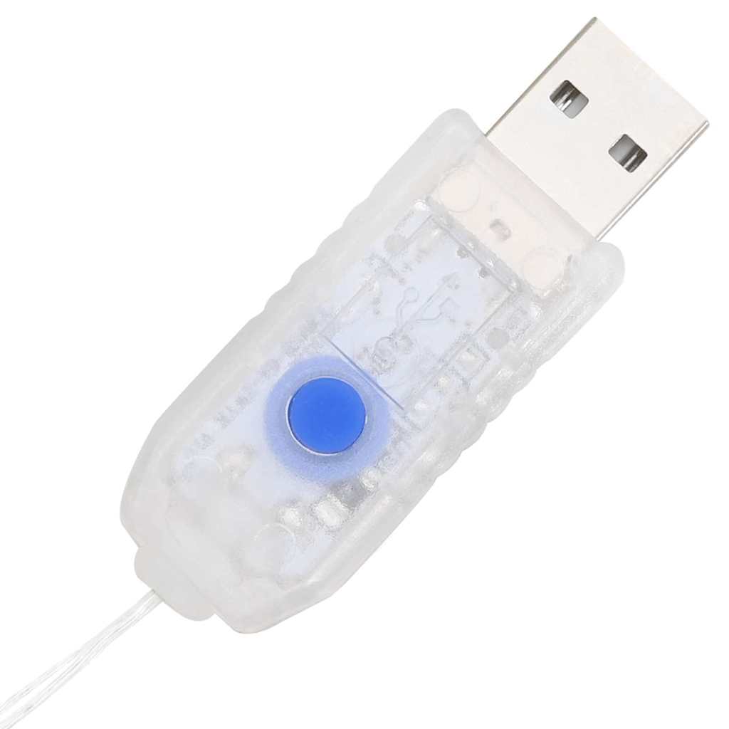 vidaXL Στεφάνι με φώτα λωρίδας LED Μπλε 90 cm Ακρυλικό