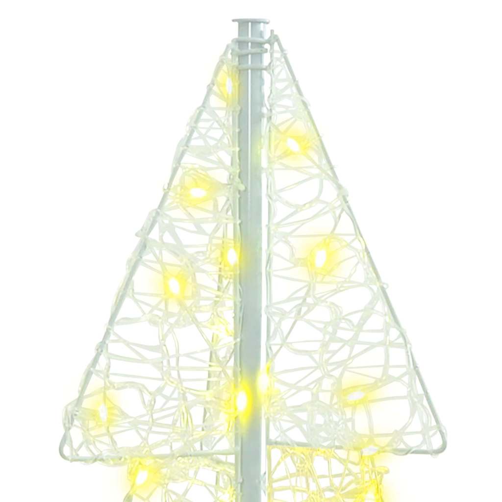 vidaXL Χριστουγεννιάτικο Δέντρο με 100 LED Θερμό λευκό 120 cm Ακρυλικό