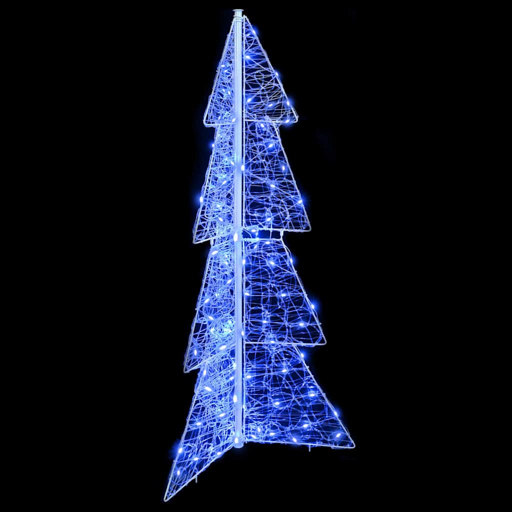 vidaXL Χριστουγεννιάτικο Δέντρο με 100 LED Μπλε 120 cm Ακρυλικό