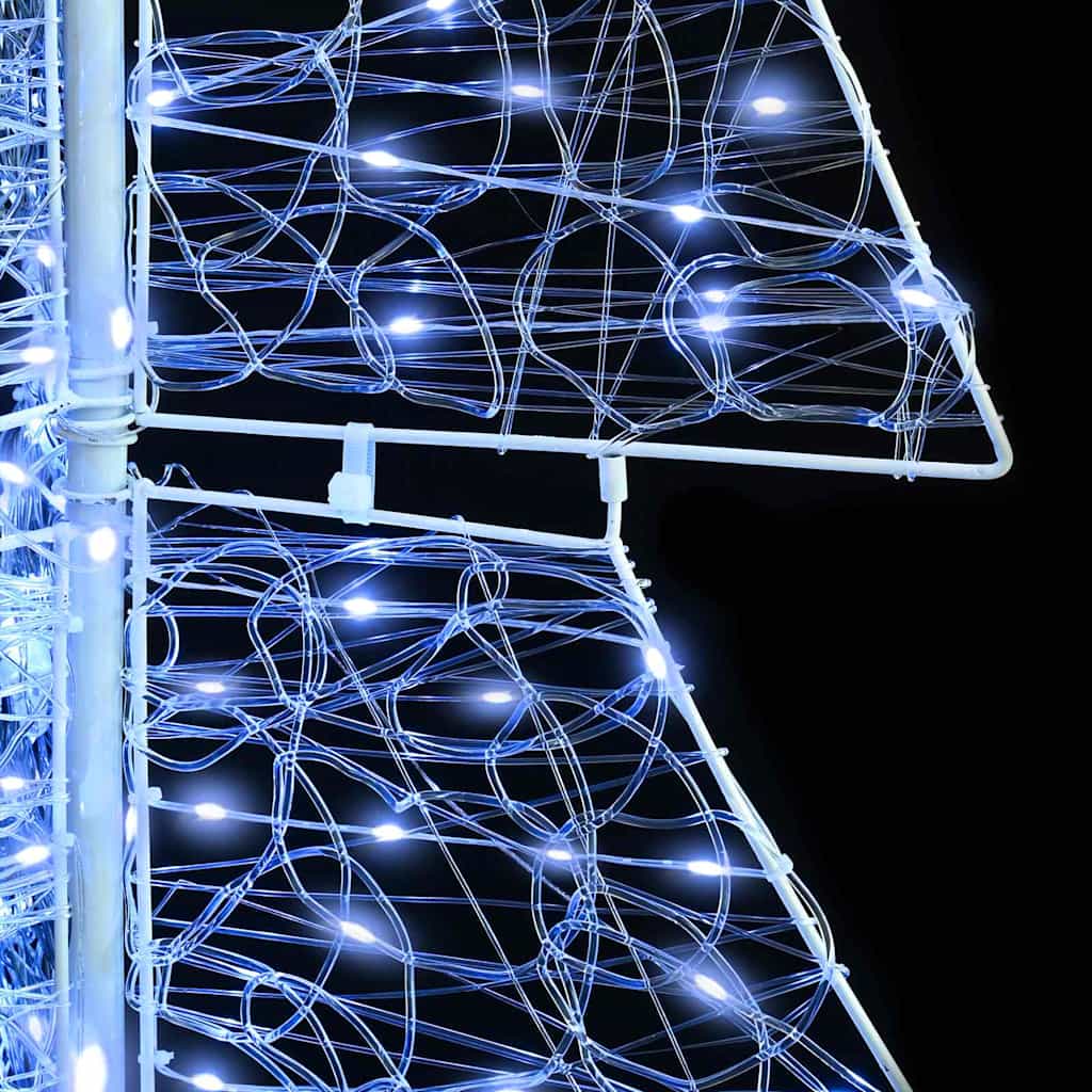 vidaXL Χριστουγεννιάτικο Δέντρο με 160 LED Ψυχρό Λευκό 150 cm Ακρυλικό