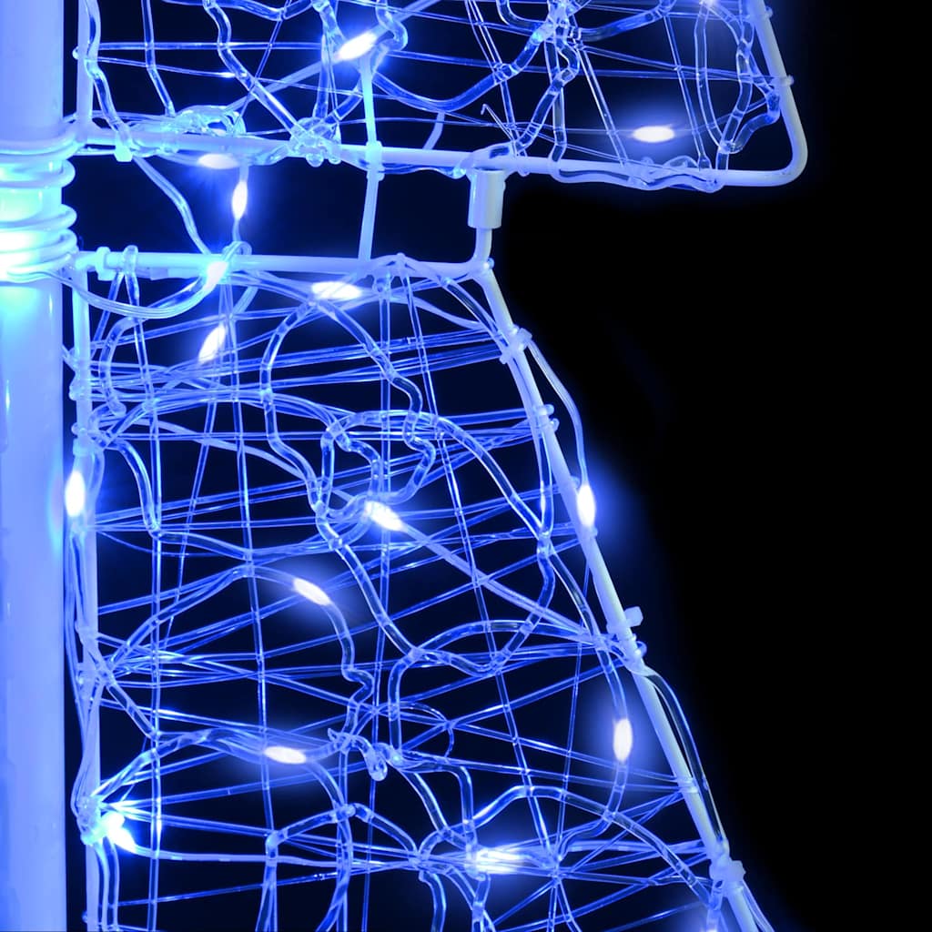 vidaXL Χριστουγεννιάτικο Δέντρο με 160 LED Μπλε 150 cm Ακρυλικό