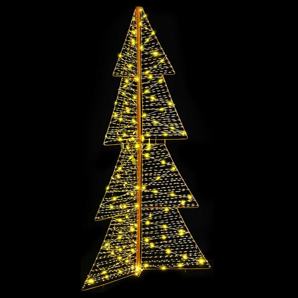 vidaXL Χριστουγεννιάτικο Δέντρο με 160 LED Θερμό λευκό 150 cm PET