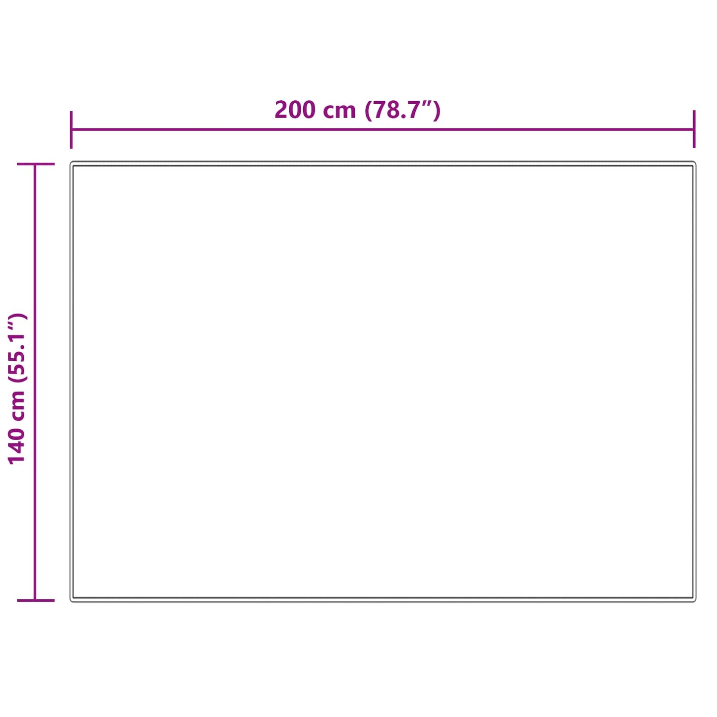 vidaXL Ψεύτικο Δέρμα Προβάτου Χαλί Tafalla Κρεμ 140 x 200 cm