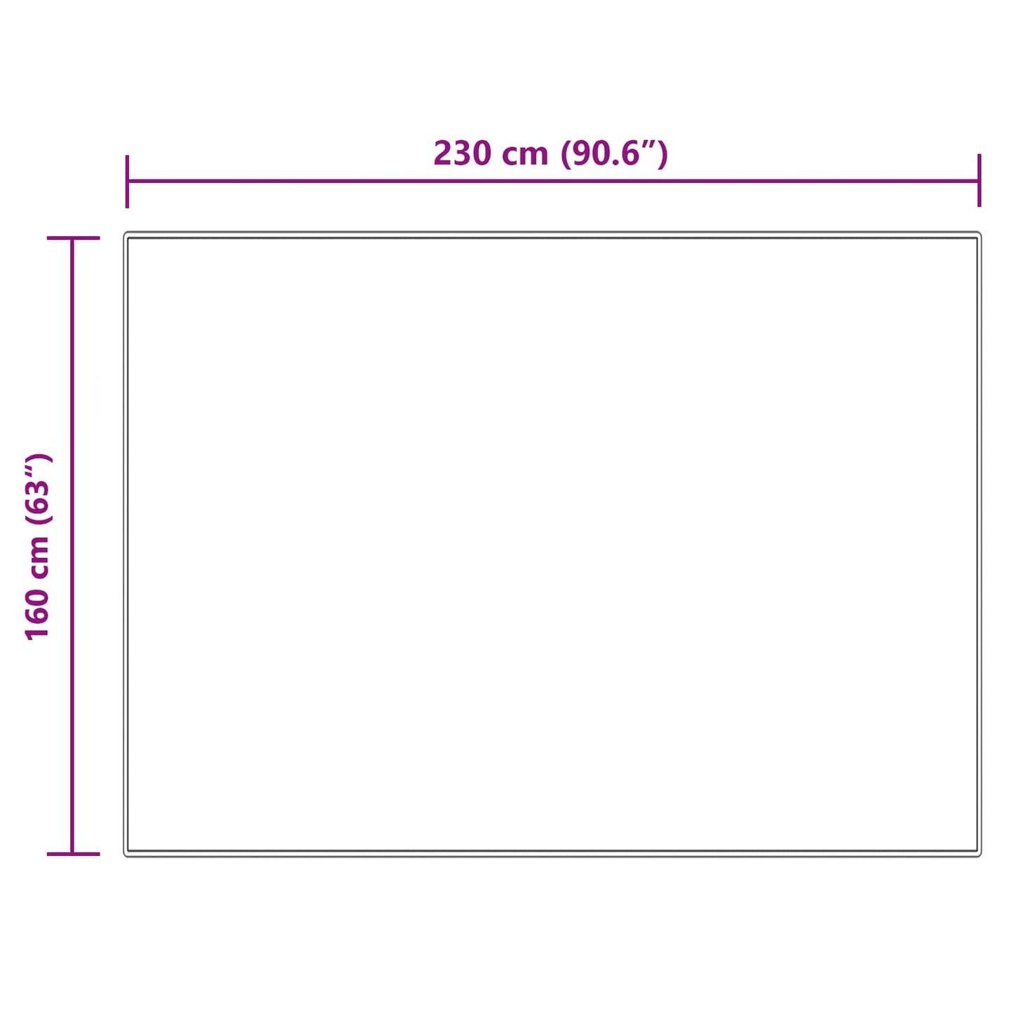 vidaXL Ψεύτικο Δέρμα Προβάτου Χαλί Tafalla Κρεμ 160 x 230 cm