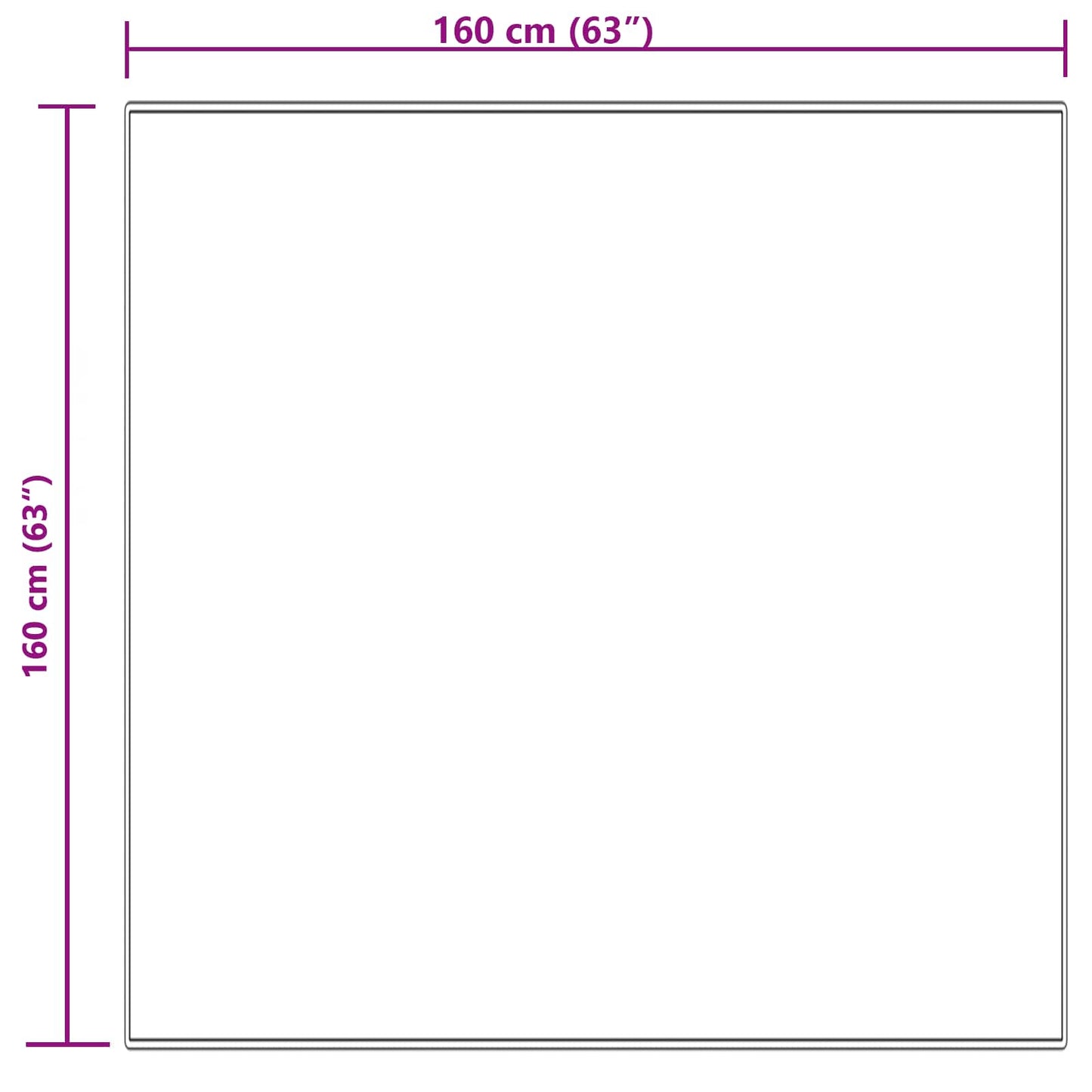 vidaXL Ψεύτικο Δέρμα Προβάτου Χαλί Tafalla Κρεμ 160 x 160 cm