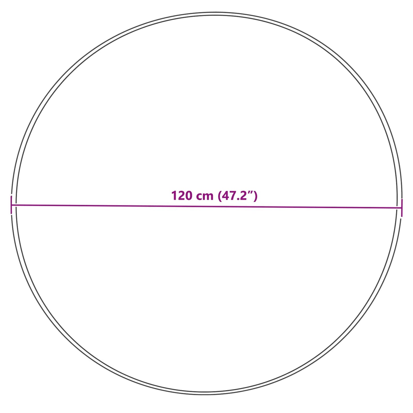 vidaXL Ψεύτικο Δέρμα Προβάτου Χαλί Tafalla Κρεμ Ø 120 cm Πολυεστέρας