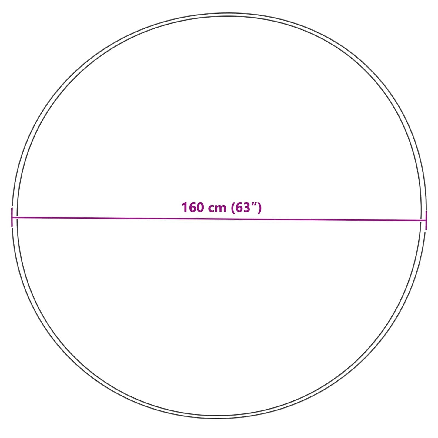vidaXL Χαλί από τεχνητό πρόβειο δέρμα TAFALLA Κρεμ Ø 160 cm