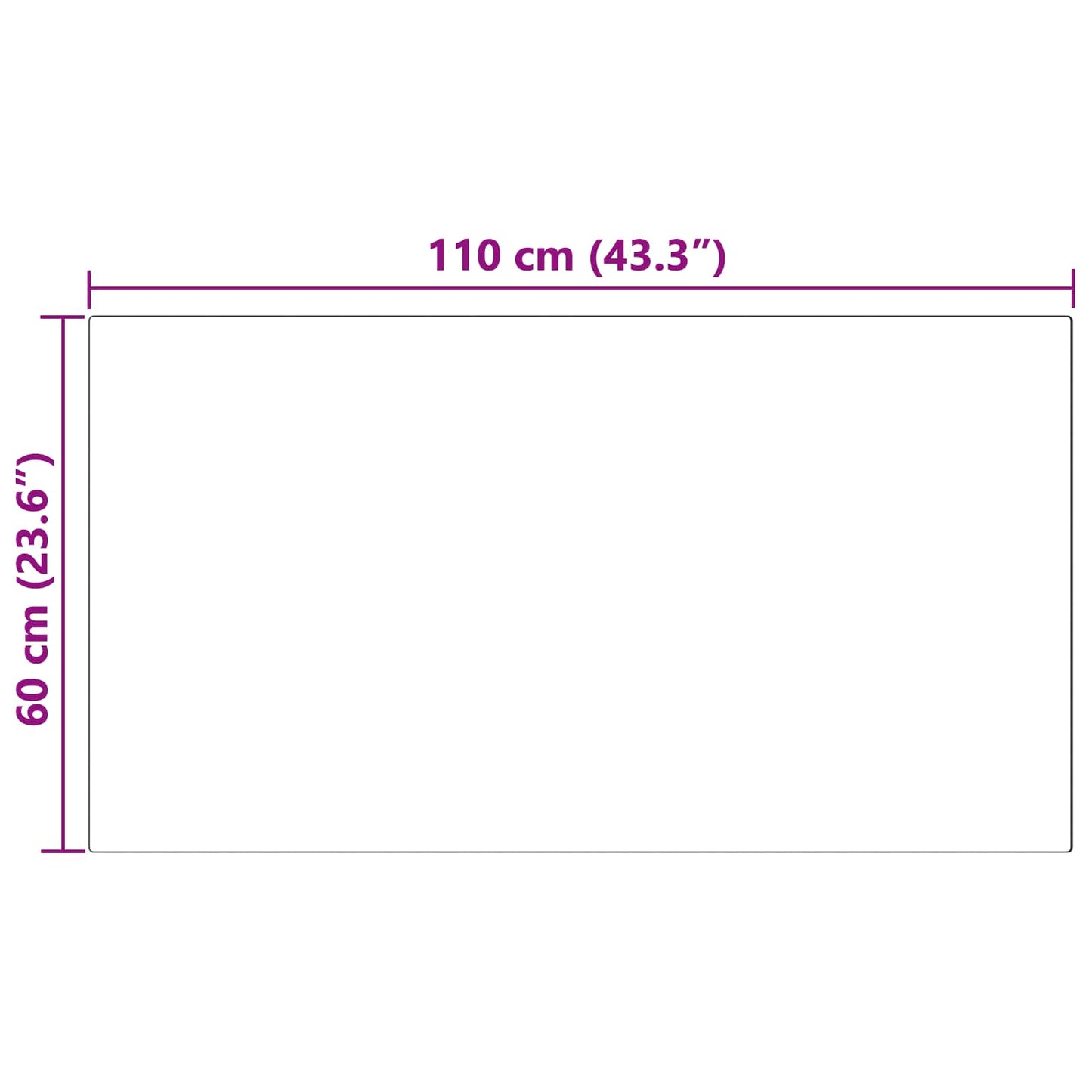 vidaXL Χαλί από τεχνητό πρόβειο δέρμα TAFALLA Ροζ 60 x 110 cm