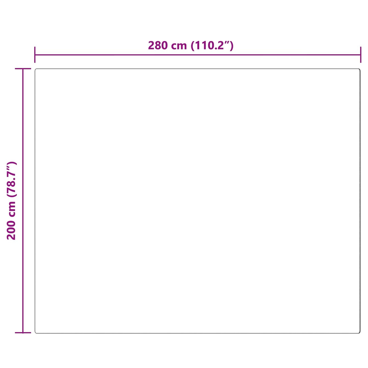 vidaXL Ψεύτικο Δέρμα Προβάτου Χαλί Tafalla Ανθρακί 200 x 280 εκ.