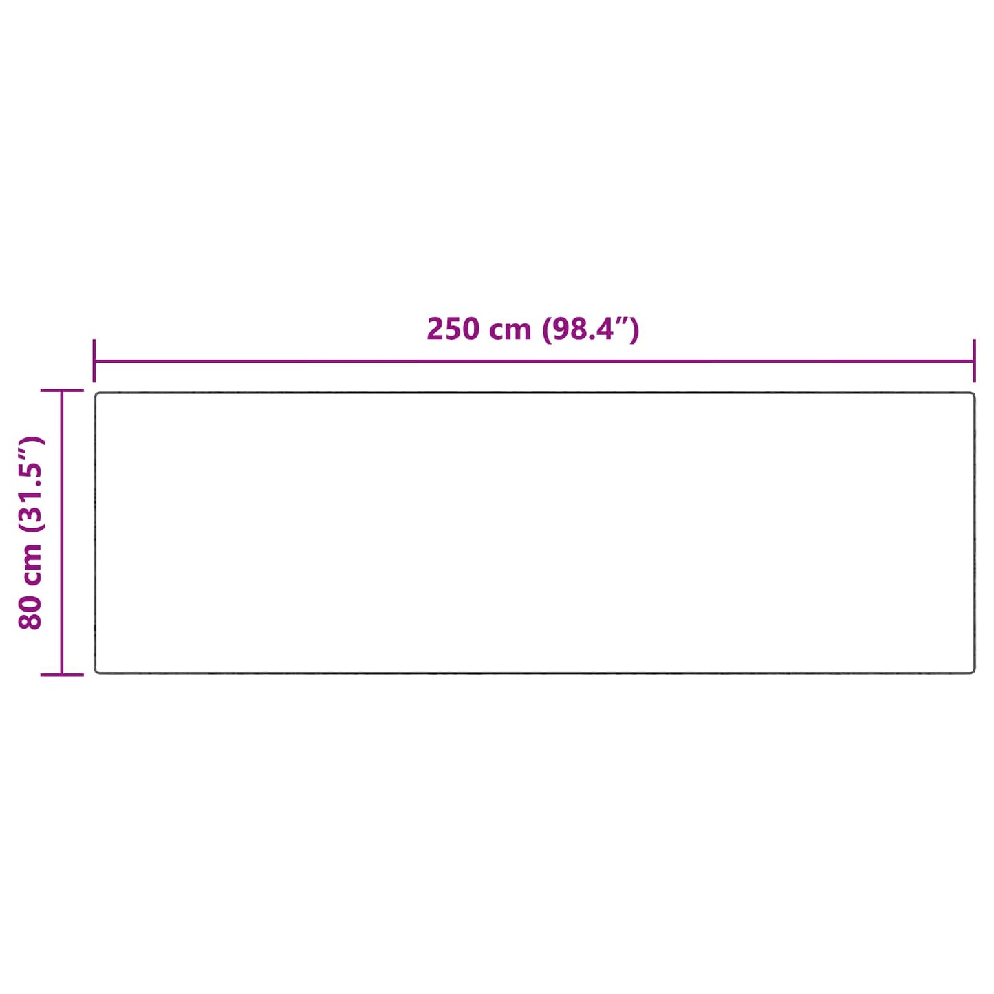 vidaXL Χαλιά Ψεύτικου Κουνελιού Olite Μπεζ 80 x 250 cm Πολυεστέρας