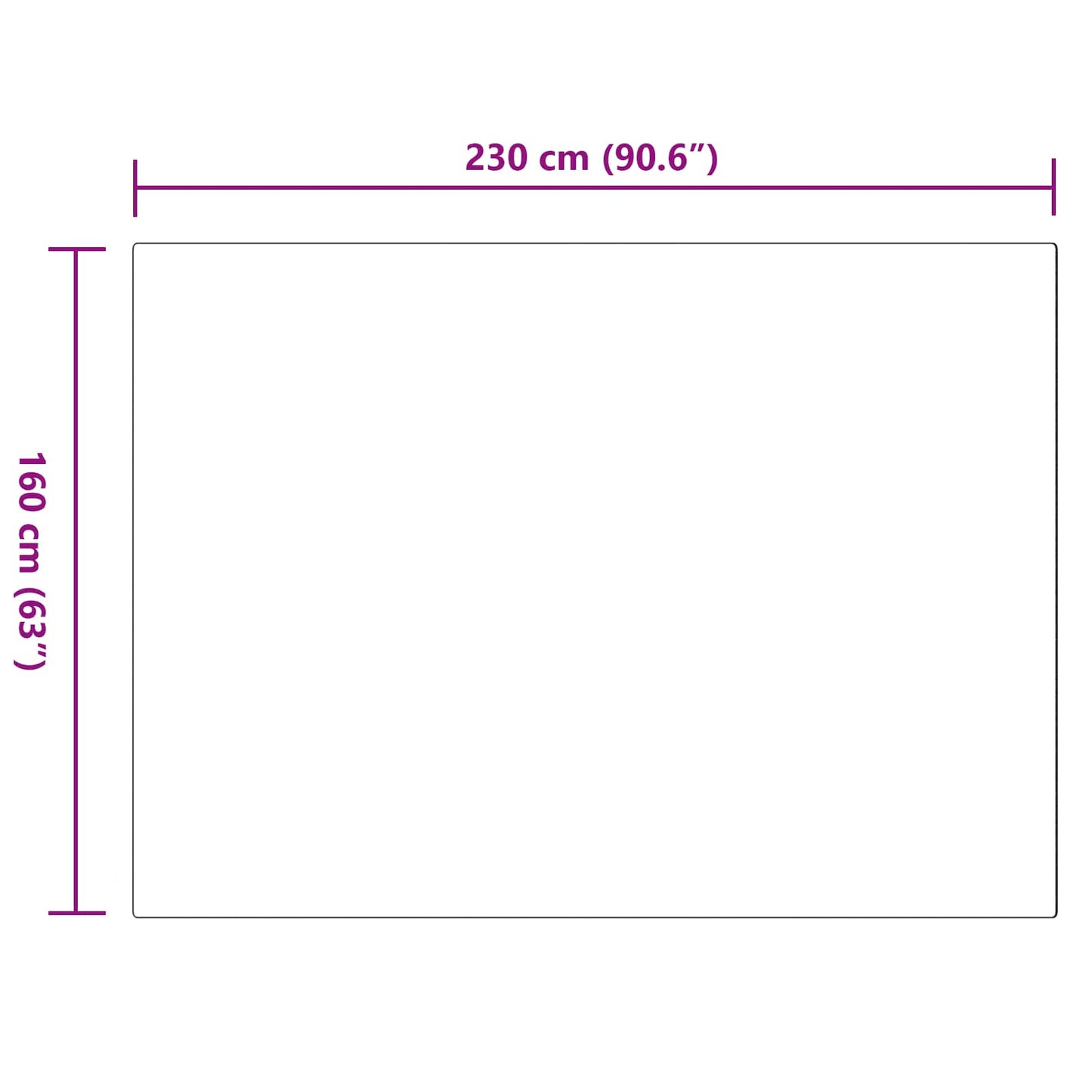 vidaXL Χαλιά Ψεύτικου Κουνελιού Olite Γκρι 160 x 230 cm Πολυεστέρας