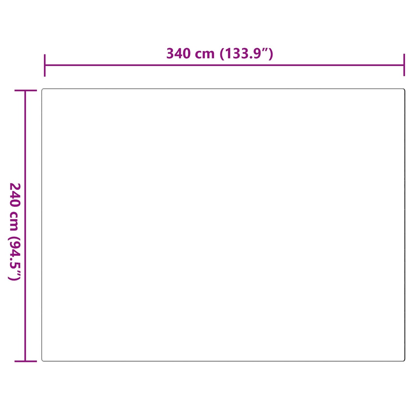 vidaXL Χαλιά Ψεύτικου Κουνελιού Olite Ροζ 240 x 340 εκ. Πολυεστέρας