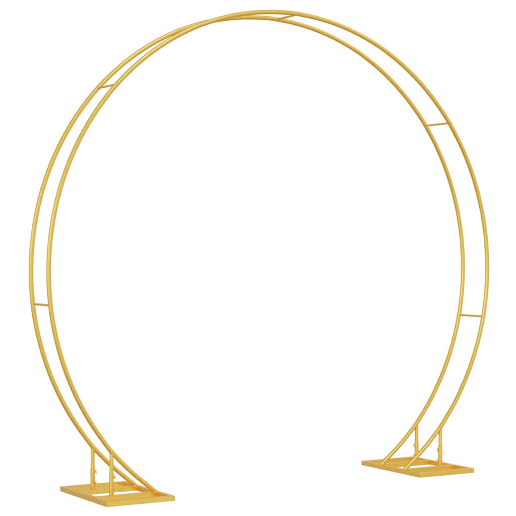 vidaXL Αψίδα Γάμου Χρυσό 220 x 45 x 200 εκ. Ατσάλι