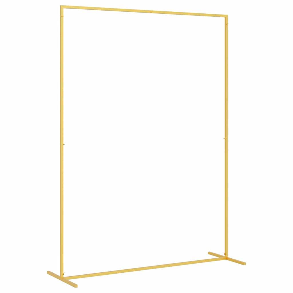 vidaXL Αψίδα Γάμου Χρυσό 150 x 49,5 x 200 εκ Ατσάλι
