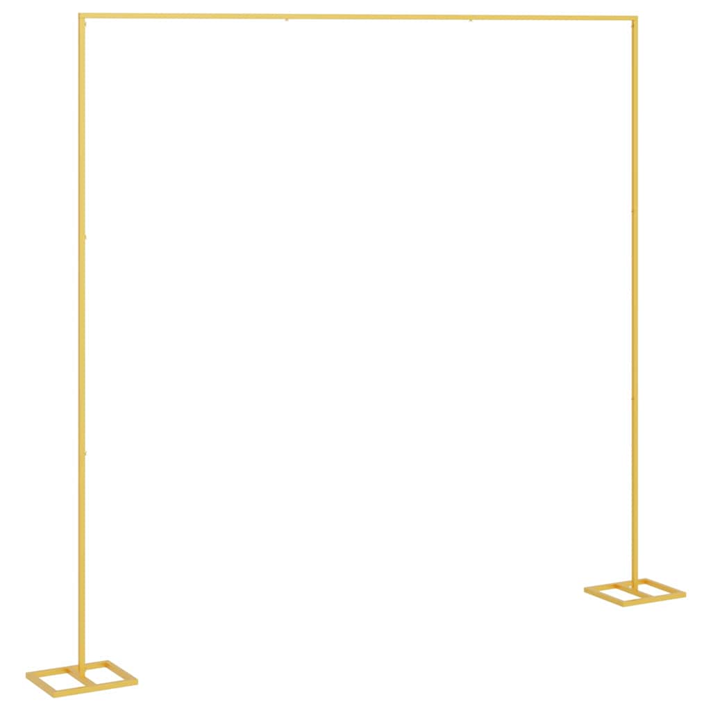vidaXL Αψίδα Γάμου Χρυσό 338 x 35 x 300 εκ Ατσάλι