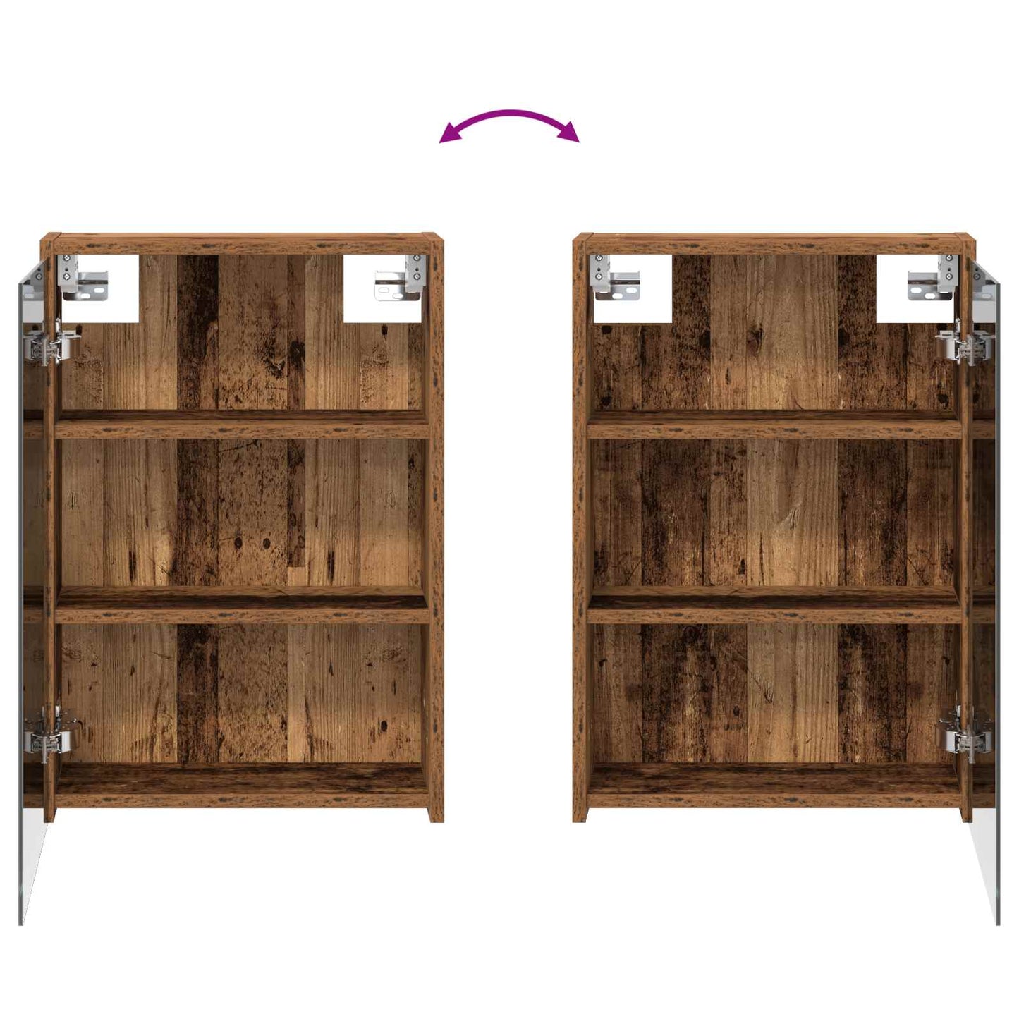 vidaXL Σετ Ντουλαπιών Μπάνιου 3 τμχ. 126 x 16 x 62.5 εκ.