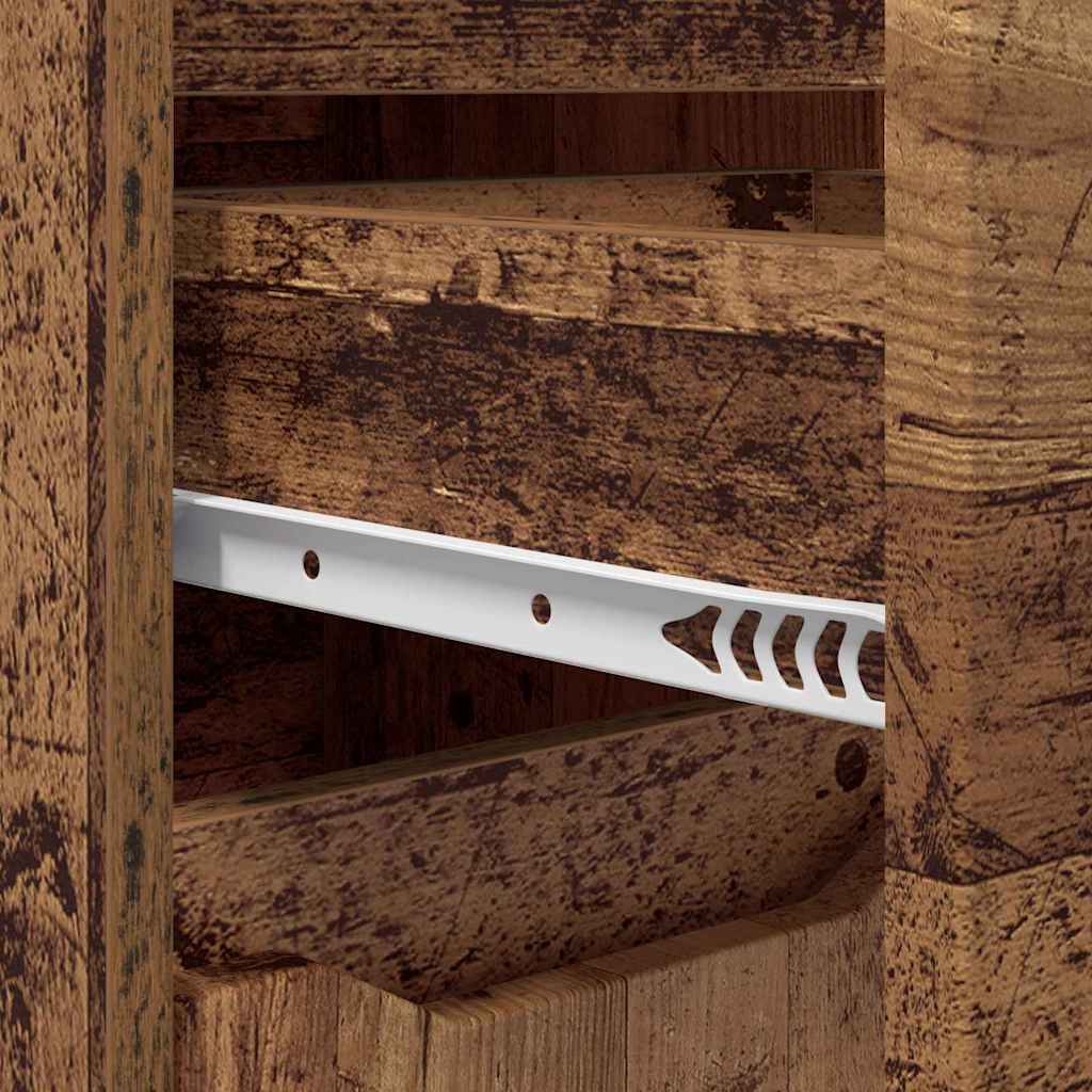 vidaXL Σετ Επίπλων Μπάνιου με ράφι 3 pcs Παλιό Ξύλο Επεξεργασμένο ξύλο