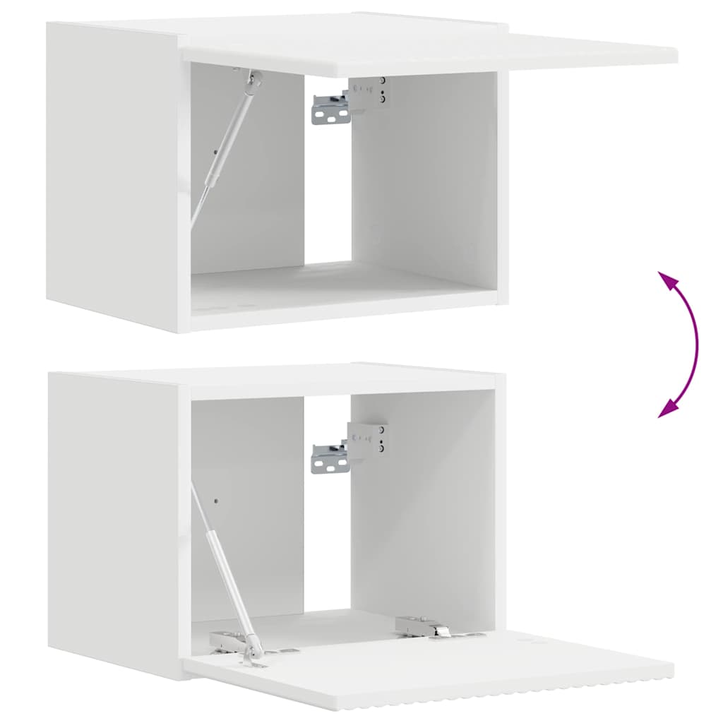 vidaXL Ντουλάπι Τηλεόρασης Τοίχου 39 x 31 x 29,5 εκ Λευκό