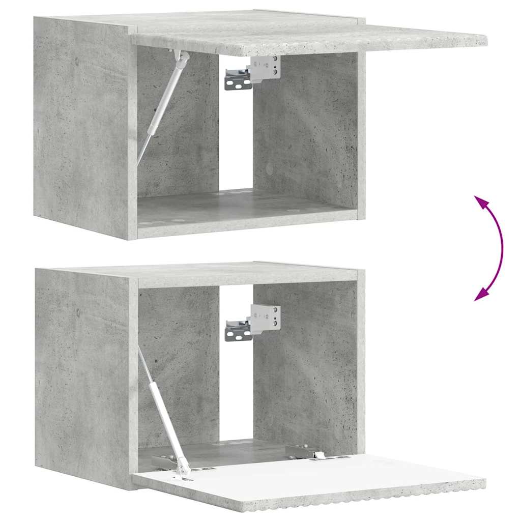 vidaXL Ντουλάπι Τηλεόρασης Τοίχου 39 x 31 x 29,5 εκ Σκυρόδεμα