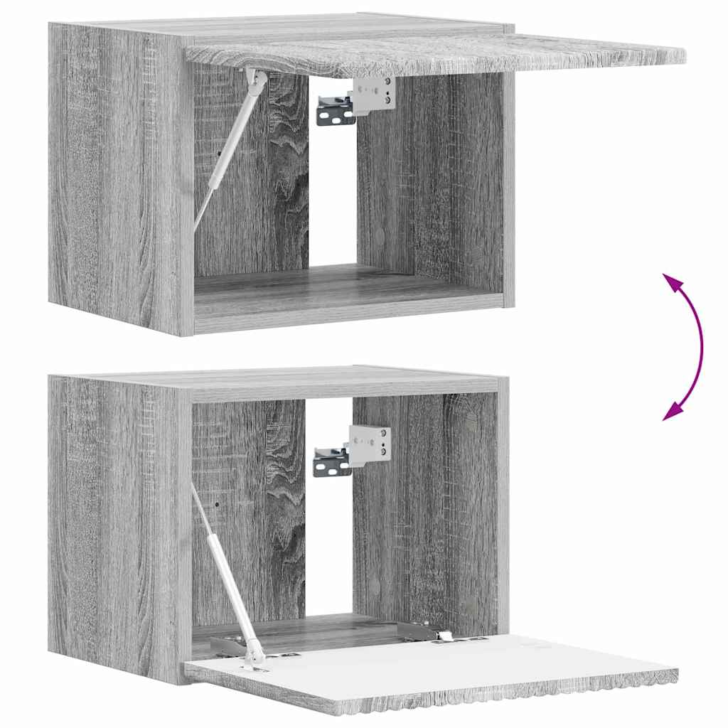 vidaXL Ντουλάπι Τηλεόρασης Τοίχου 39 x 31 x 29,5 εκ Γκρίζο Σονομα