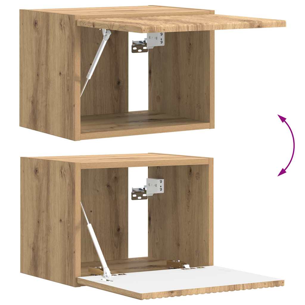 vidaXL Ντουλάπι Τηλεόρασης Τοίχου Καρυδιά Χειροποίητης Εργασίας