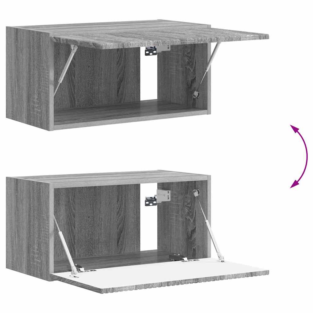 vidaXL Ντουλάπι Τηλεόρασης Τοίχου 60 x 31 x 29,5 εκ Γκρίζο Σονομα