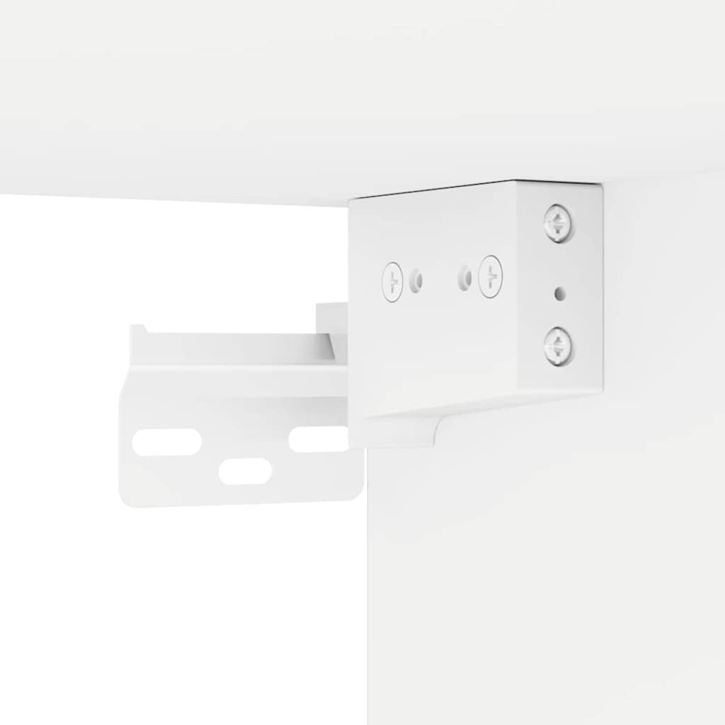 vidaXL Ντουλάπι Τηλεόρασης Τοίχου 2 pcs Λευκό 30 x 31 x 80 εκ.