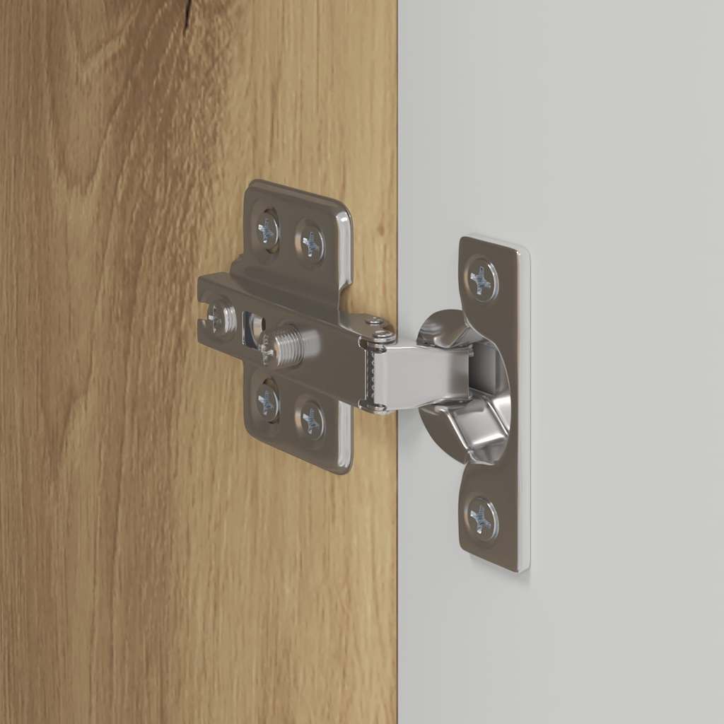 vidaXL Ντουλάπι Τηλεόρασης Τοίχου 2 pcs Καρυδιά Χειροποίητης Εργασίας