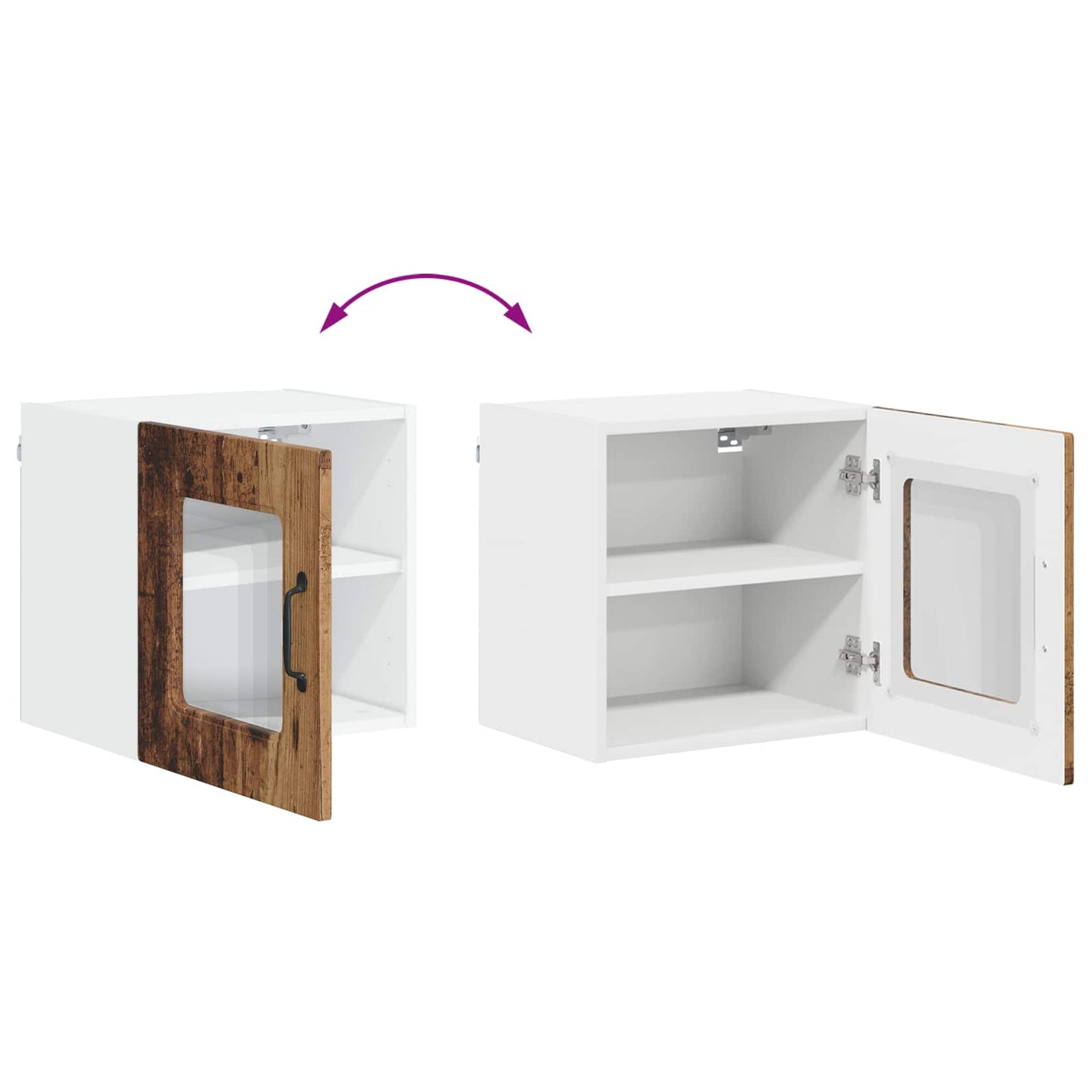 vidaXL Ντουλάπα Κουζίνας Kalmar Παλιό ξύλο 40 x 31 x 40 εκ.