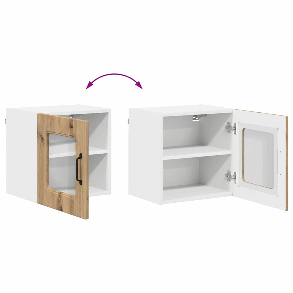 vidaXL Κρεμαστό ντουλάπι κουζίνας με ράφι Artisan Oak 40 x 31 x 40 εκ.