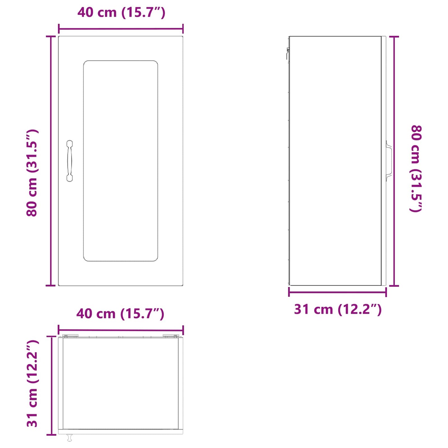 vidaXL Πάνελ πλυντηρίου πιάτων Kalmar 2 pcs Παλιό ξύλο
