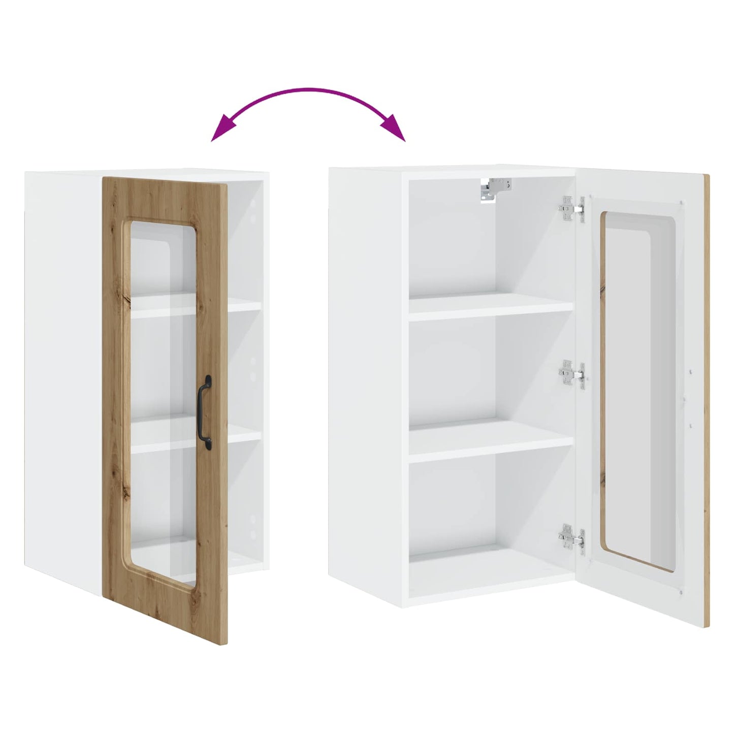 vidaXL Ντουλάπα Κουζίνας Kalmar Artisan Oak 40 x 31 x 80 εκ.