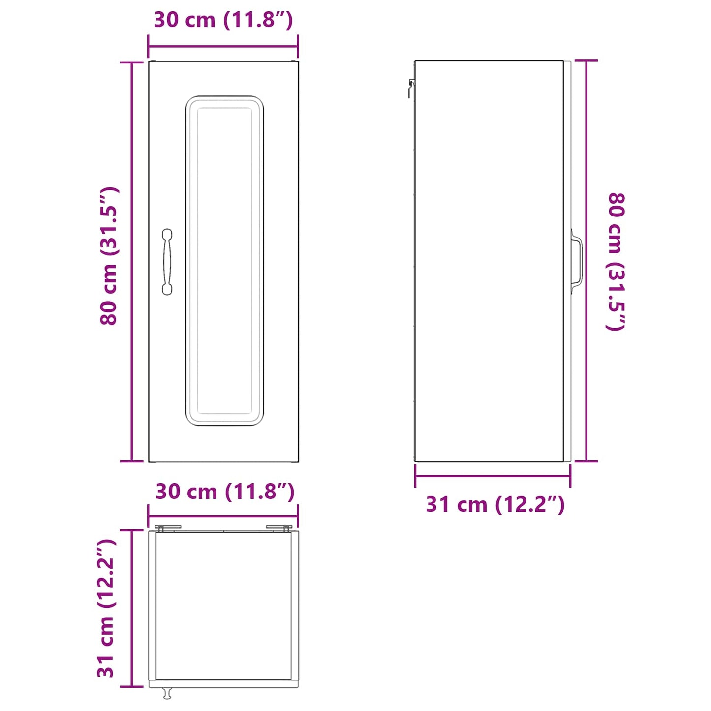 vidaXL Πάνελ πλυντηρίου πιάτων Kalmar 2 pcs Παλιό ξύλο