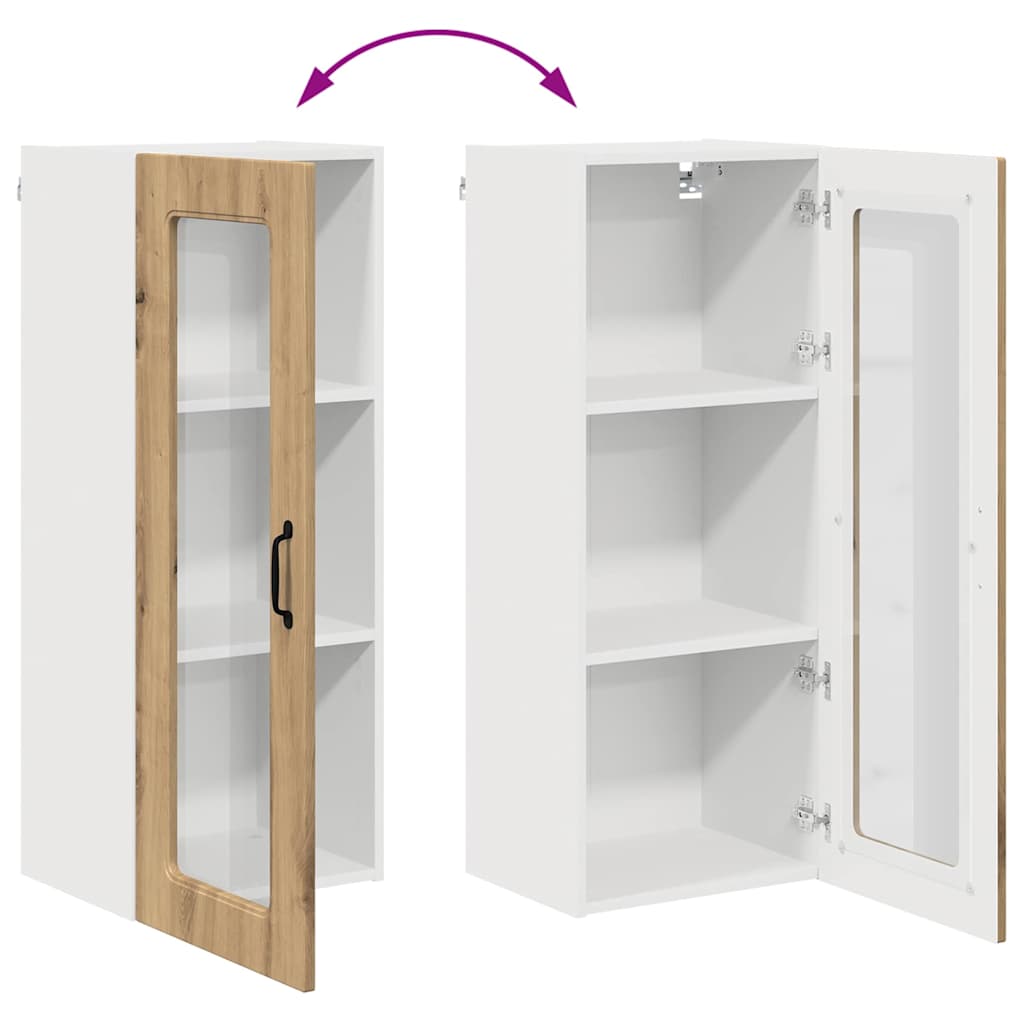 vidaXL Κρεμαστό ντουλάπι κουζίνας Artisan Oak 40 x 31 x 100 εκ.