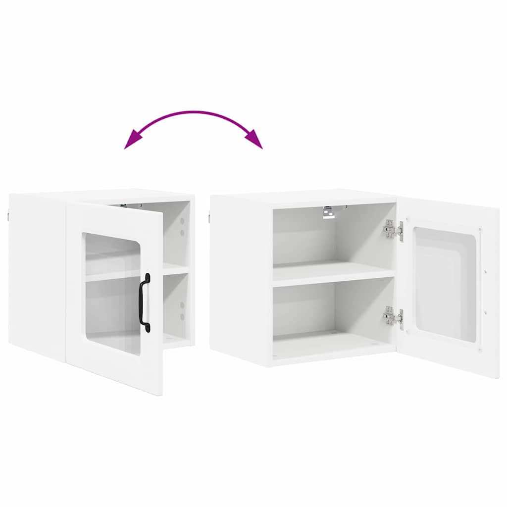 vidaXL Κρεμαστό ντουλάπι κουζίνας με ράφι Λευκό 40 x 31 x 40 εκ.