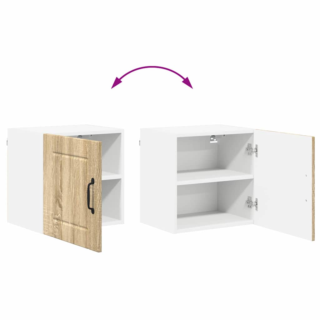 vidaXL Κρεμαστό ντουλάπι κουζίνας με ράφι Δρύς Sonoma 40 x 31 x 40 εκ.