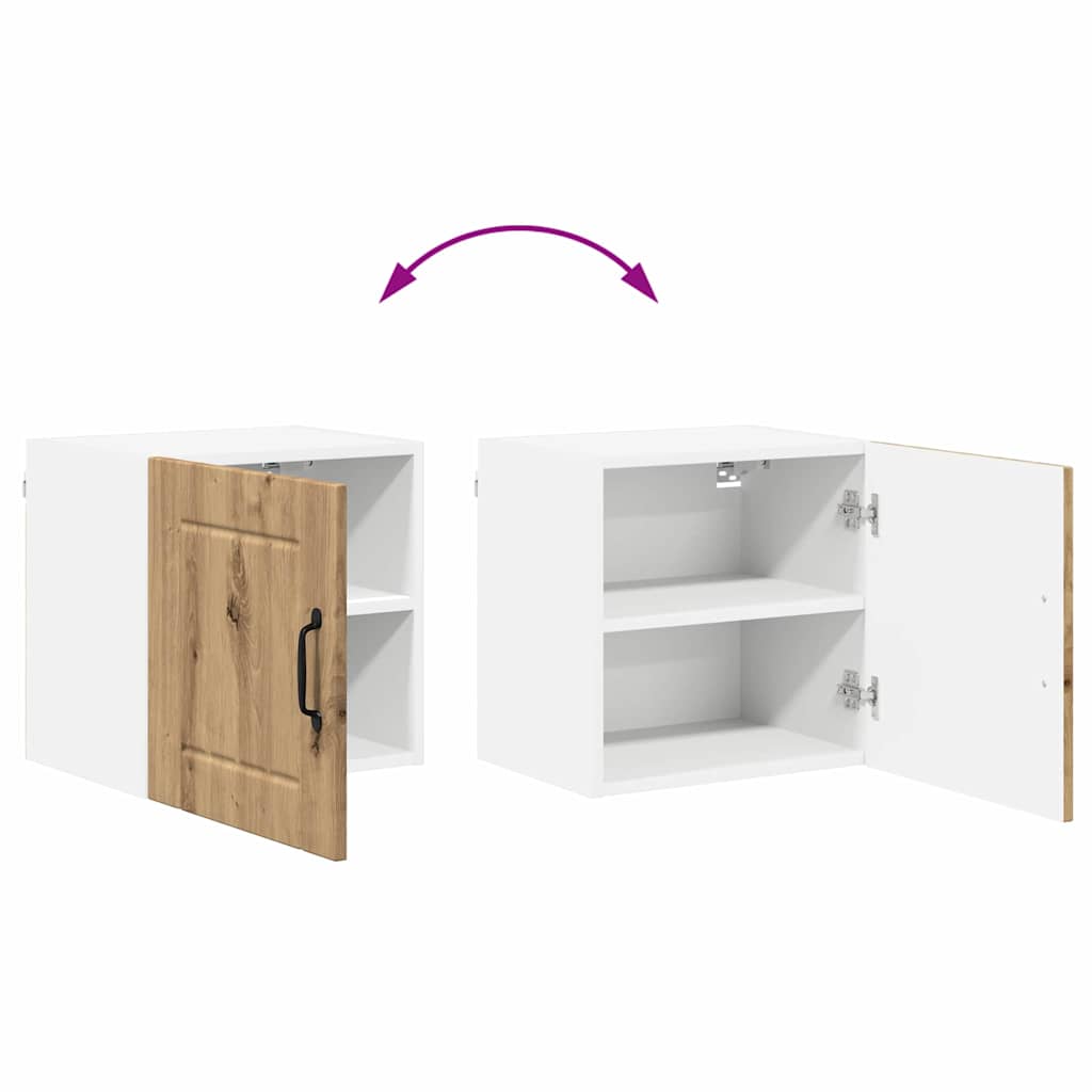 vidaXL Κρεμαστό ντουλάπι κουζίνας με ράφι Artisan Oak 40 x 31 x 40 εκ.