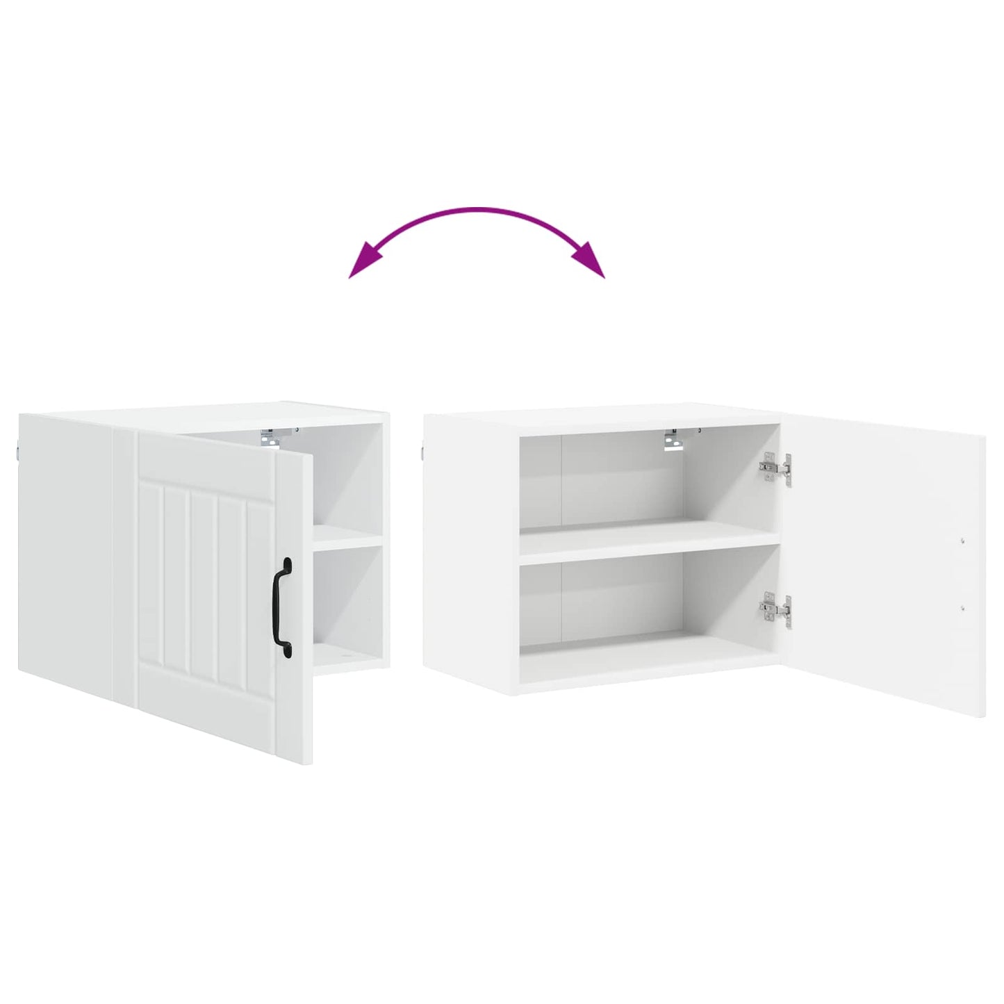 vidaXL Ντουλάπα Κουζίνας Λευκό 50 x 31 x 40 εκ. Επεξεργασμένο ξύλο