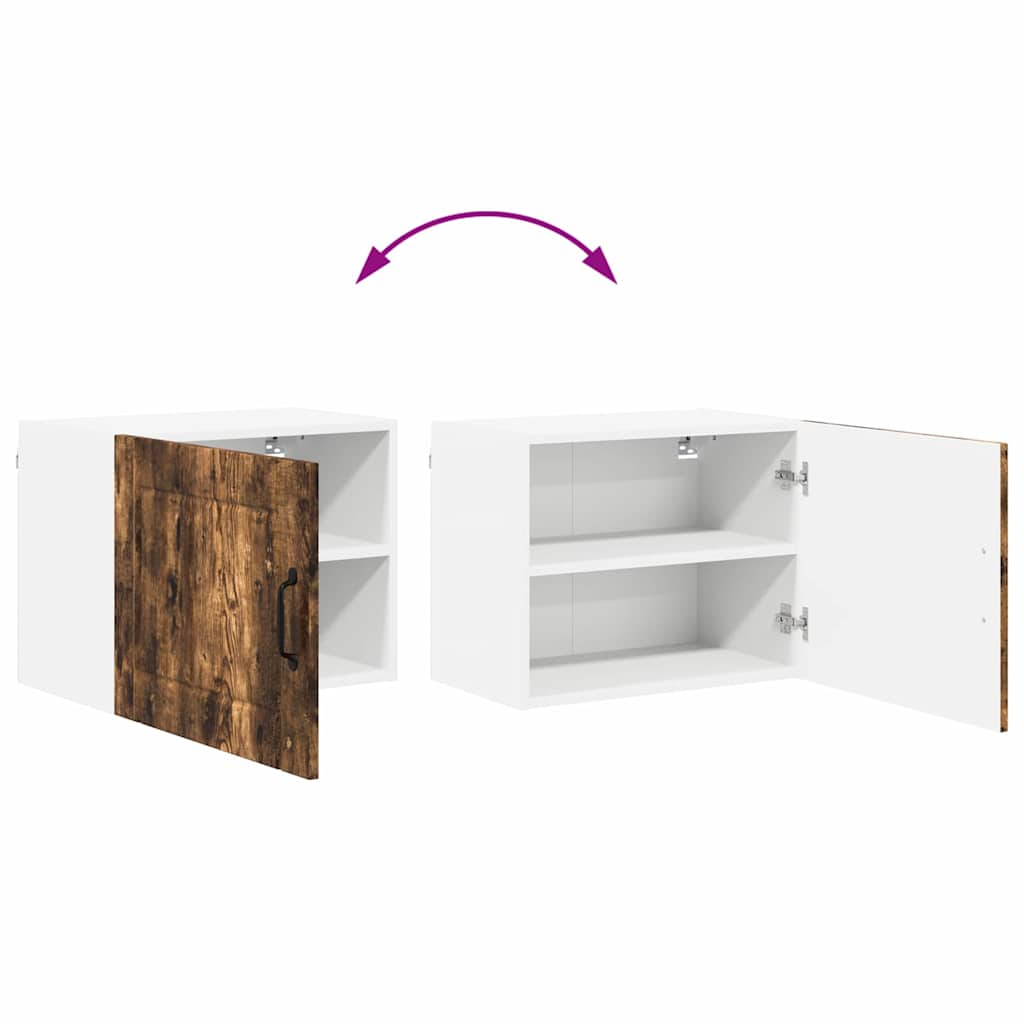 vidaXL Κρεμαστό ντουλάπι κουζίνας Καπνιστό Δρύς 50 x 31 x 40 εκ.