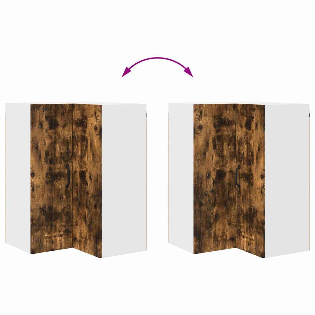 vidaXL Κρεμαστό ντουλάπι κουζίνας Καπνιστό Δρύς 57 x 57 x 80 εκ.