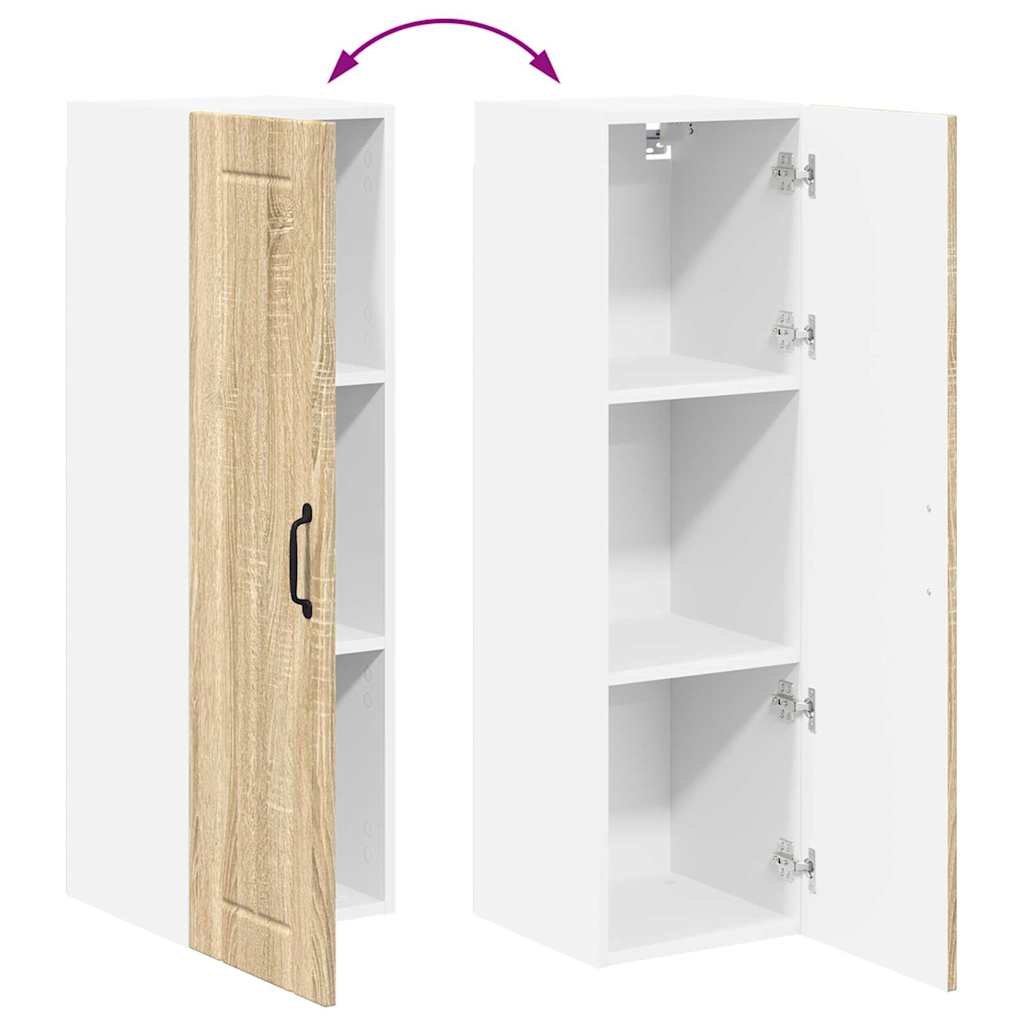 vidaXL Κρεμαστό ντουλάπι κουζίνας Δρύς Sonoma 30 x 31 x 100 εκ.