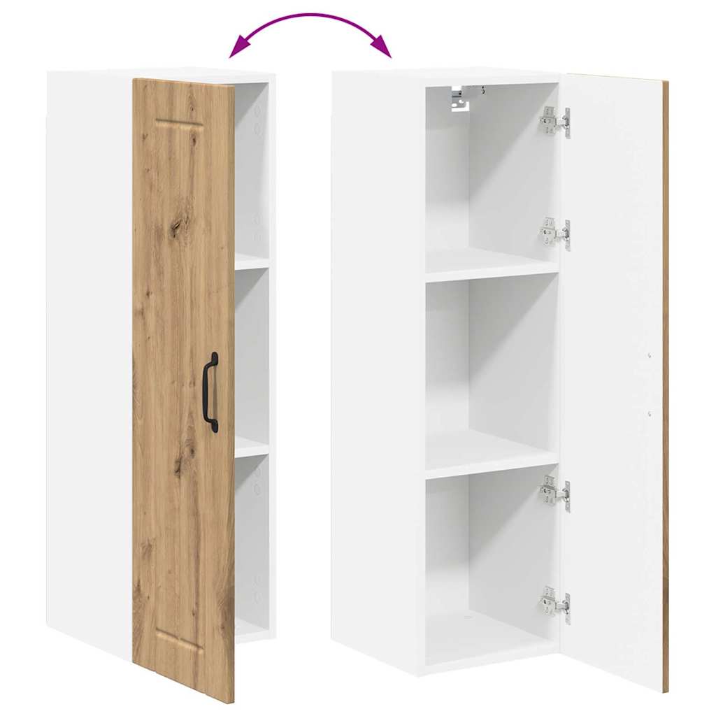 vidaXL Κρεμαστό ντουλάπι κουζίνας Artisan Oak 30 x 31 x 100 εκ.