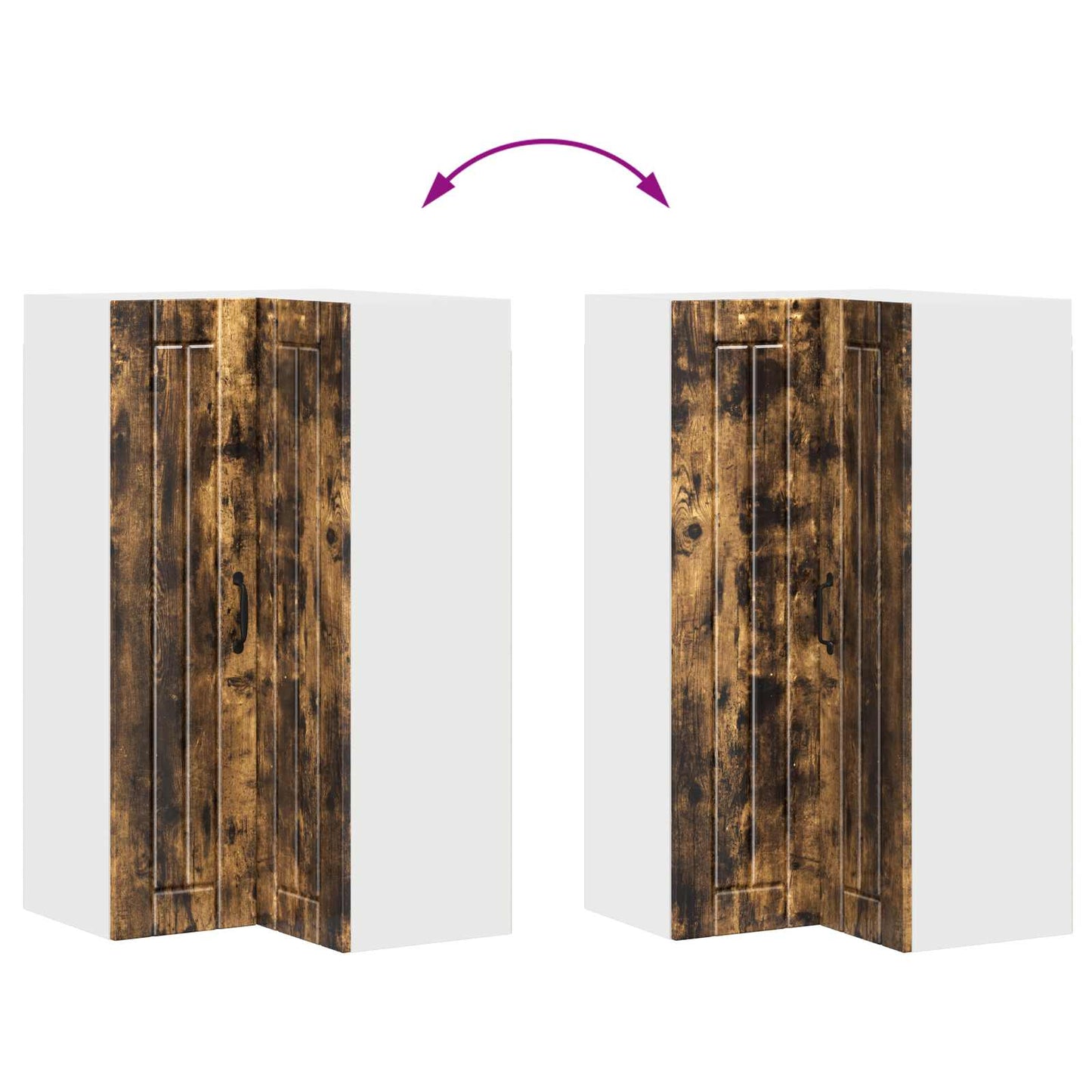 vidaXL Ντουλάπα Κουζίνας Καπνιστό Δρύς 57 x 57 x 100 εκ.