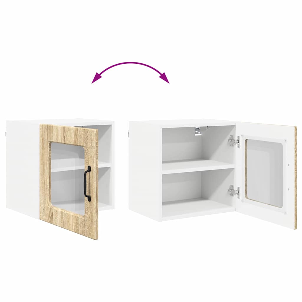 vidaXL Κρεμαστό ντουλάπι κουζίνας με ράφι Δρύς Sonoma 40 x 31 x 40 εκ.