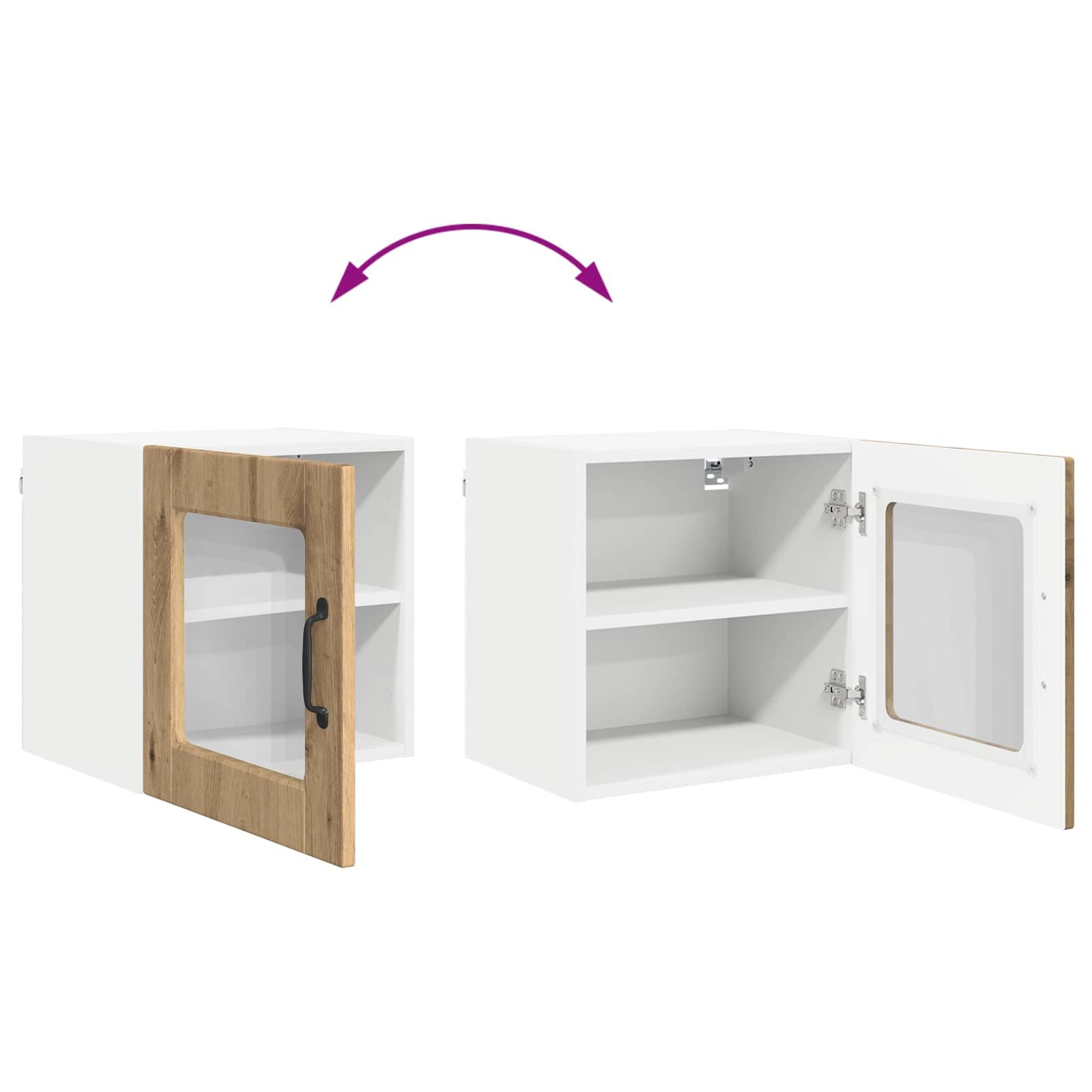 vidaXL Ραφιέρα τοίχου 2 pcs Artisan Oak 40 x 31 x 40 εκ.