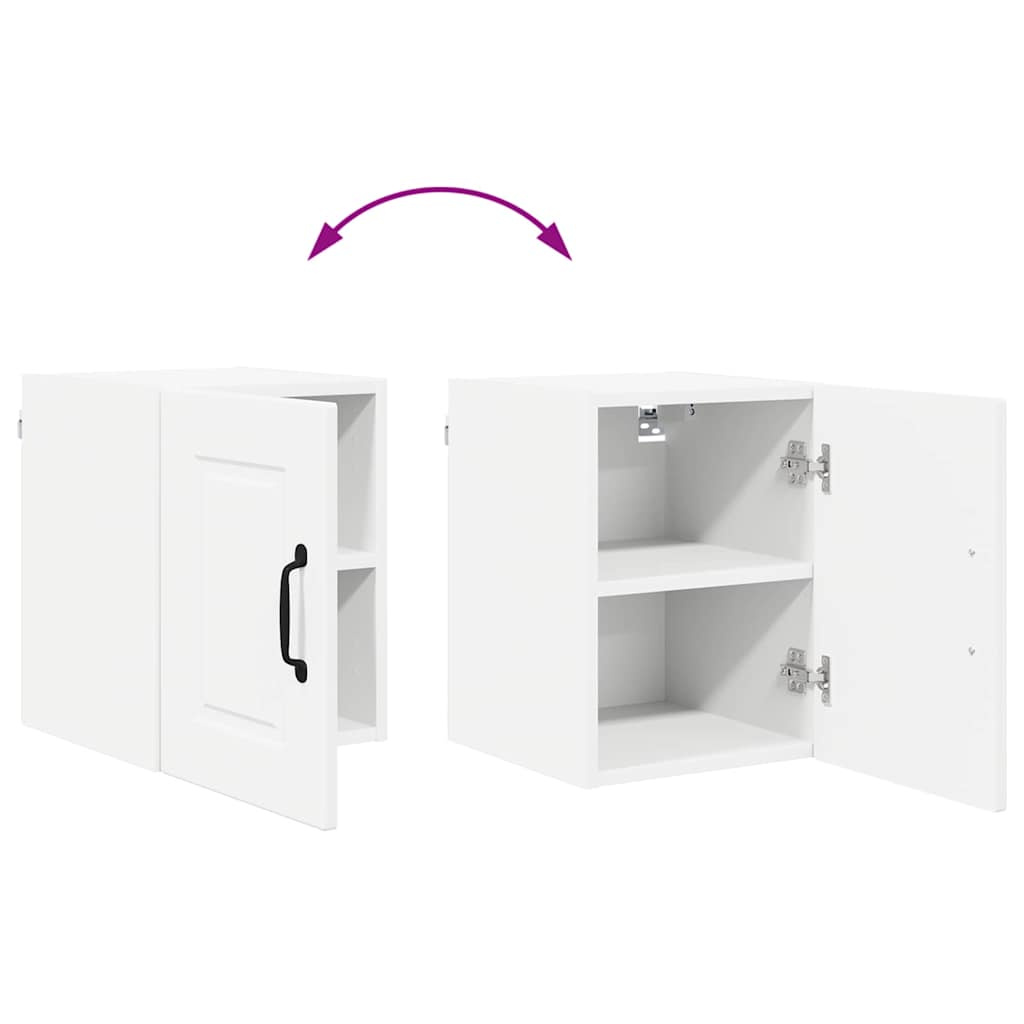 vidaXL Κρεμαστό ντουλάπι κουζίνας με ράφι Λευκό 30 x 31 x 40 εκ.