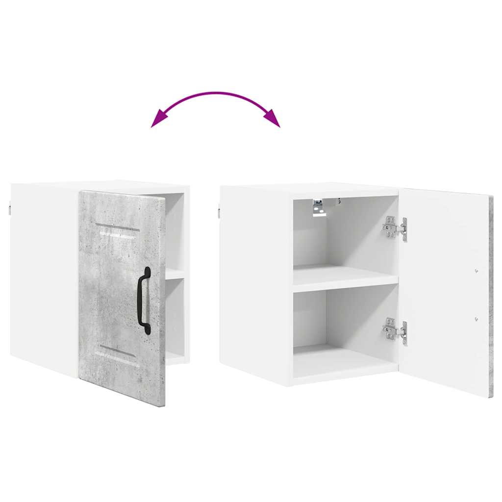 vidaXL Κρεμαστό ντουλάπι κουζίνας Σκυρόδεμα Γκρι 30 x 31 x 40 εκ.